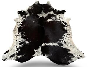 Dekorační hovězí kůže 3,1 m2 černobílá sůl a pepř 457 3,0 - 3,9 m2