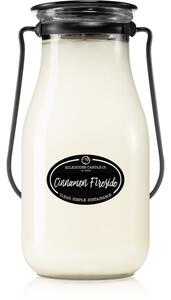 Milkhouse Candle Co. Creamery Cinnamon Fireside vonná svíčka Milkbottle 396 g