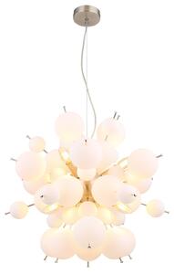 Globo Lighting Udo závěsné svítidlo 6x25 W bílá-černá-nikl 15633HO
