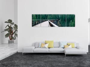 Obraz - Most k vrcholkům stromů (170x50 cm)