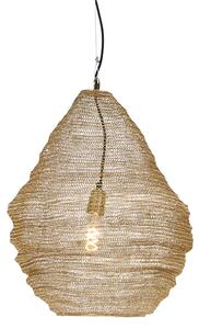 Orientální závěsná lampa zlatá 45 cm - Nidum