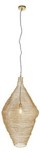 Orientální závěsná lampa zlatá 60 cm - Nidum L