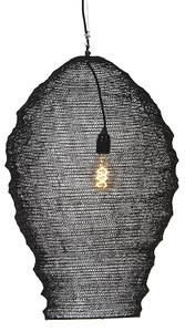 Orientální závěsná lampa černá 70 cm - Nidum