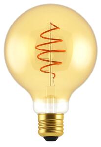 Stmívatelná LED žárovka NORDLUX E27 Spiral deco 4,5 W a 4,9 W - zlatá, 2200 K, 400 lm, 95 mm, 140 mm