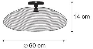 Orientální stropní svítidlo černé 60 cm - Glan