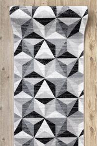 Běhoun ARGENT - W6096 trojúhelníky 3D šedý / černý