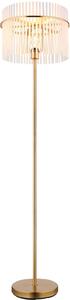 Globo Lighting Gorley stojací lampa 1x60 W bílá-průhledná-zlatá 15698SM