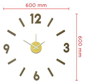 Nalepovací hodiny hnědé MPM Nalepovací hodiny E01.3771.50