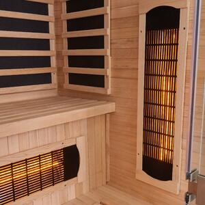 Infračervená sauna Skara černá s technologií Dual