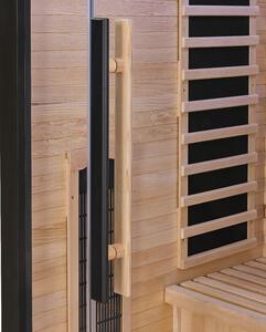 Infračervená sauna Skara černá s technologií Dual