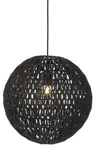 Retro závěsná lampa černá 40 cm - Lina Ball