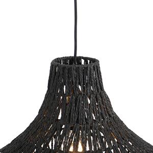 Retro závěsná lampa černá 50 cm - Lina Cono