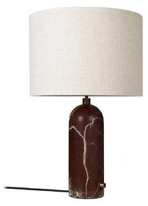 Stolní lampa GUBI, Gravity Large, stmívatelné, Červená, Obývací pokoj, Kámen, Design