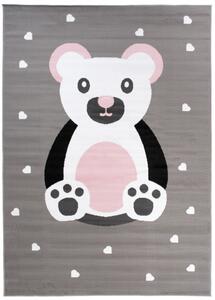 Dětský koberec PINKY DF04A Bear šedý