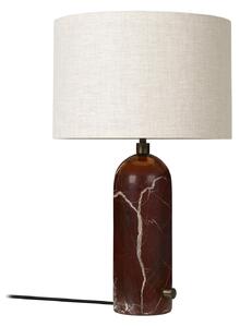 Stolní lampa GUBI, Gravity Small, stmívatelné, Červená, Obývací pokoj, Kámen, Design