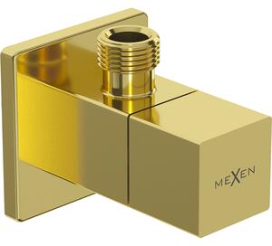 Mexen S, rohový ventil pro baterii 1/2"x3/8", zlatá lesklá, 79971-50