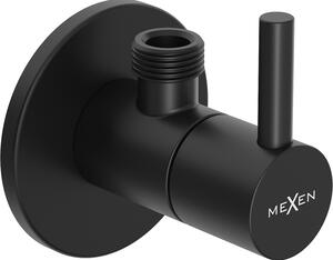 Mexen R2, rohový ventil pro baterii 1/2"x3/8", černá matná, 79972-70