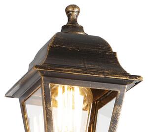 Klasická lampa starožitné zlato 3-světlo IP44 - kapitál