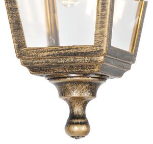 Klasická venkovní závěsná lampa starožitné zlato IP44 - kapitál
