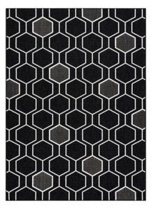 Koberec SPRING 20404993 Hexagon šňůrkový - černý