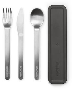 Brabantia Make & Take sada příborů 18.5x4.5x2.1 cm šedá-ocel 206641