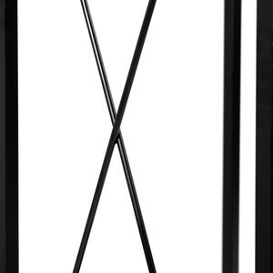 ViaDomo Via Domo - Krbový stojan na dřevo Mante - černá - 34x110x34 cm