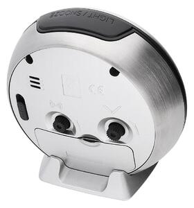 Analogový budík kovový bílý/stříbrný PRIM Retro Alarm - Silver