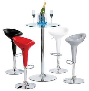 Barová židle AUB-9002 SIL - Stříbrná