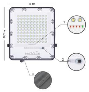 LED Solární reflektor LED/50W/3,2V 4500K IP65 + dálkové ovládání