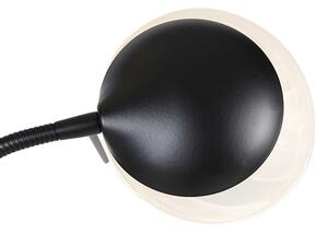 Stojací lampa černá včetně LED a stmívače s lampičkou na čtení stmívat do tepla - Empoli