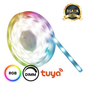 LED RGBW Koupelnový stmívatelný pásek LED/12,5W/12V IP65 5m Wi-Fi Tuya