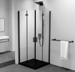 Polysan Polysan, ZOOM BLACK čtvercová sprchová zástěna 700x700mm, rohový vstup, ZL4715BL-02