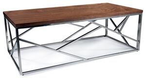 Konferenční stolek ISCODO ořech/stříbrná