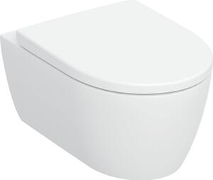 Geberit iCon wc mísa se sedátkem s pomalým sklápěním závěsná bez splachovacího kruhu s vírovým splachováním bílá lesk 503.046.00.1