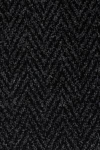 Podlahové krytiny Vebe - rohožky Čistící zóna Boomerang 50 černá - Rozměr na míru cm