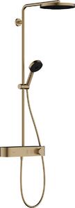 Hansgrohe Pulsify S, Showerpipe 260 1jet s termostatem ShowerTablet Select 400, kartáčovaný bronz, HAN-24220140