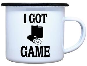 Smaltovaný plecháček I got game Objem: 330 ml