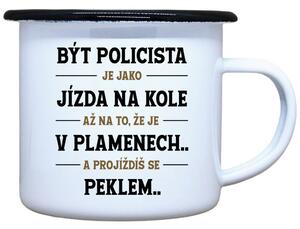 Plecháček s potiskem Policista Objem: 330 ml