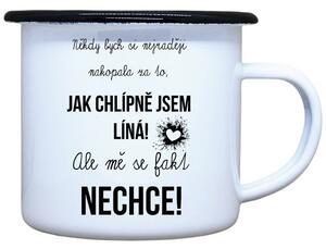 Plecháček s potiskem Jsem líná Objem: 330 ml