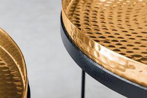 2SET odkládací stolek ELEMENTS TABLET 53/46 CM zlatý Nábytek | Doplňkový nábytek | Odkládací stolky