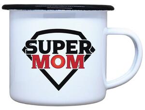 Plecháček s potiskem Super mom Objem: 330 ml