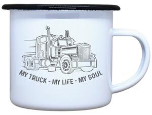 Plecháček s potiskem My truck Objem: 330 ml