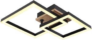 Globo Lighting Bard stropní světlo 1x15 W černá-dřevo 672840-15