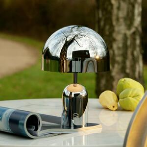 Tom Dixon LED stolní lampa Beat, hliníková barva, výška 53 cm, stmívatelný, Hliník / šedá / zinek, Obývací pokoj / jídelna, Hliník, Design