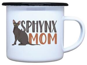 Smaltovaný plecháček Sphynx mom Objem: 330 ml