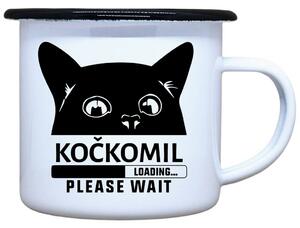 Smaltovaný plecháček Kočkomil loading Objem: 330 ml