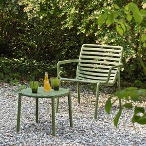 Nardi Antracitově šedý plastový zahradní odkládací stolek Doga 50 cm