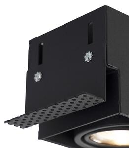 Moderní inteligentní zapuštěné bodové černé ořezávání včetně 3 GU10 Wifi - Oneon 3