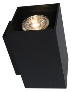 Moderní inteligentní nástěnná lampa černá včetně 2 WiFi GU10 - Sandy