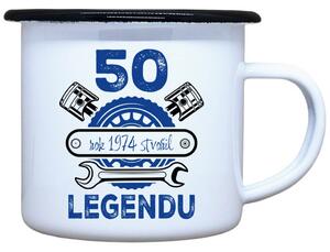 Smaltovaný plecháček 50 let legenda Objem: 330 ml